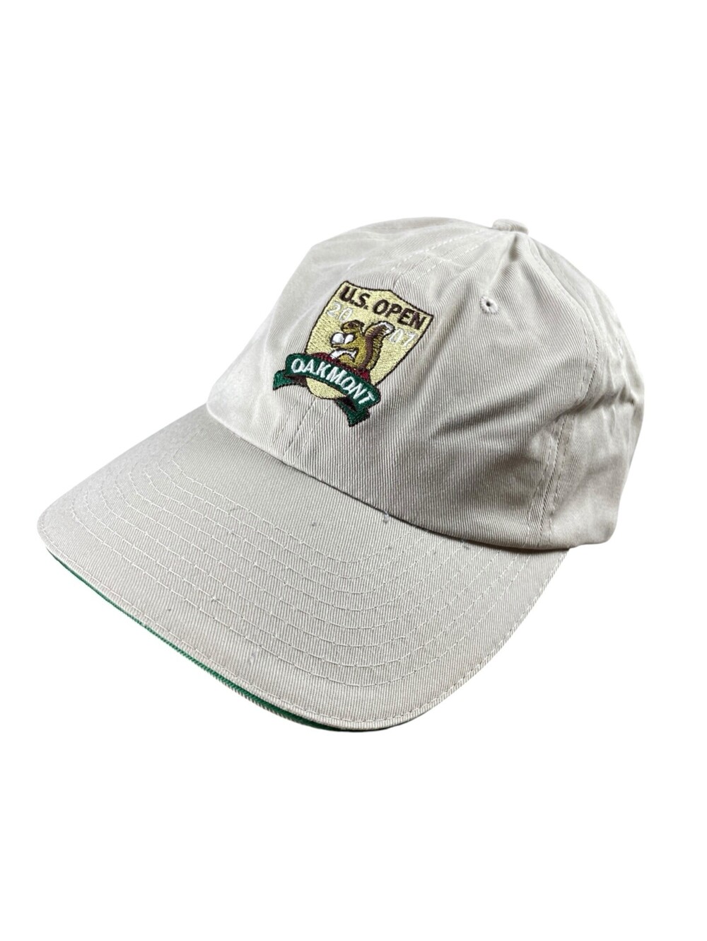 USGA 2007 US Open Oakmont Men's Golf Cap Hat Beige OSFA Adjustible